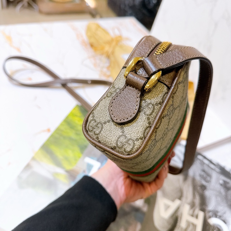 Gucci 復古老花Ophidia mini相機包-15