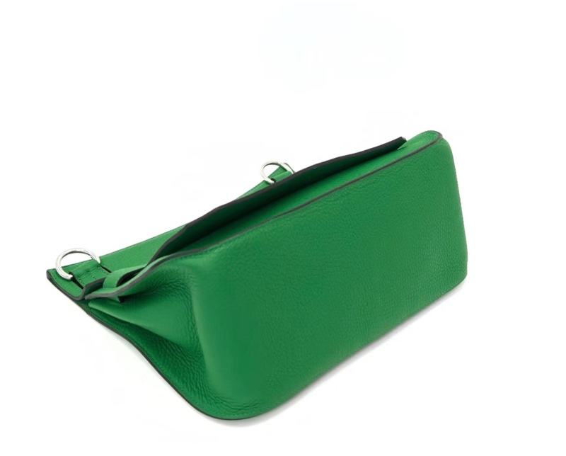 請先確認有貨再拍🩷 Hermes Jypsisere 31 竹子綠銀扣吉普賽31單肩斜挎包-3