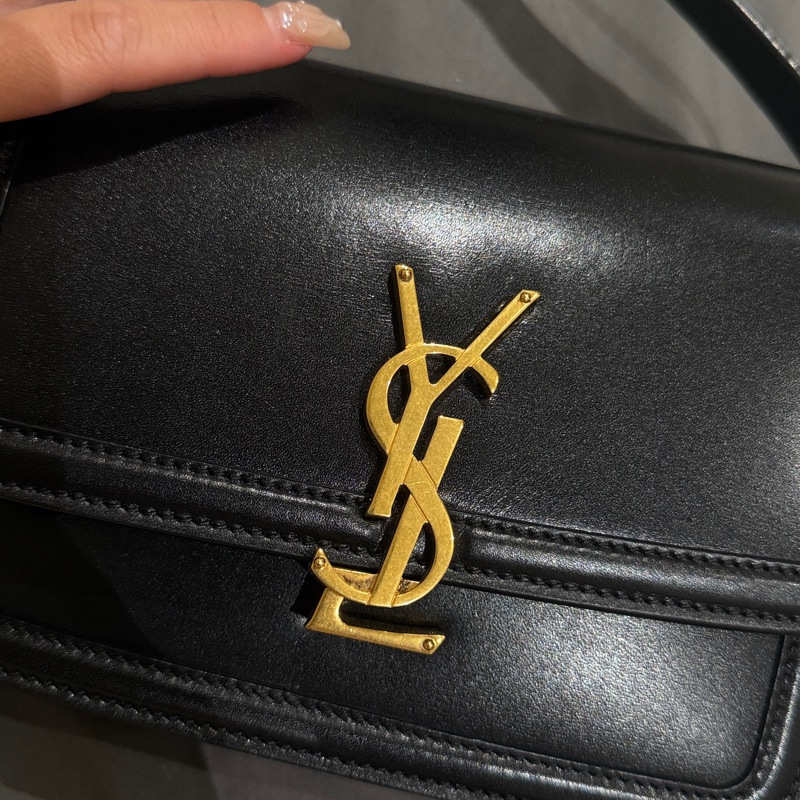 Saint Laurent 聖羅蘭黑金豆腐包-12