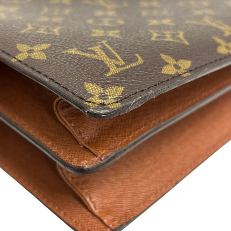 路易威登 (LOUIS VUITTON) Monogram Curcelles 肩背包 M51375 棕色 女士-11