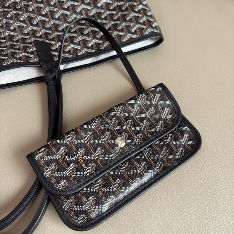 「M.Y精品」 goyard 戈雅 tote saint louis 經典黑 PM 小號-9