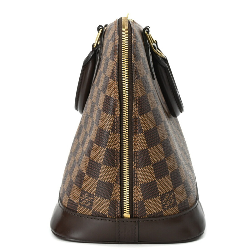 LOUIS VUITTON Damier Ebene Alma 小號手提包 棕色 N53151-3