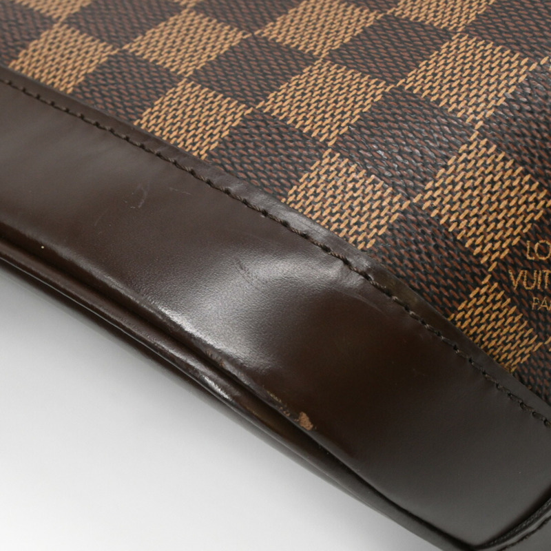 LOUIS VUITTON Damier Ebene Alma 小號手提包 棕色 N53151-7
