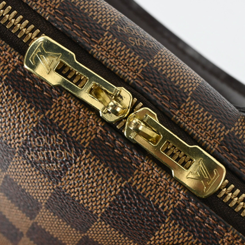 LOUIS VUITTON Damier Ebene Alma 小號手提包 棕色 N53151-10