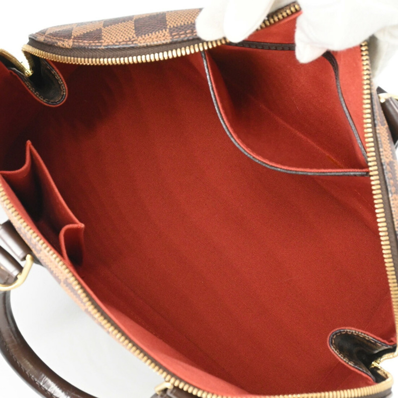 LOUIS VUITTON Damier Ebene Alma 小號手提包 棕色 N53151-11