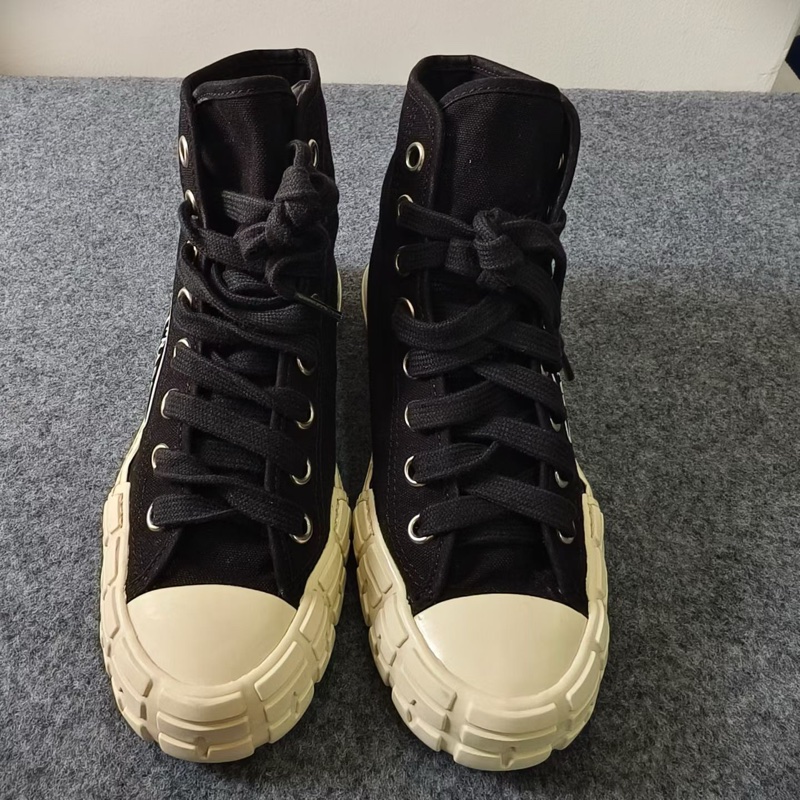 PRADA普拉達三角標logo高幫板鞋  尺碼37碼 無附件-1