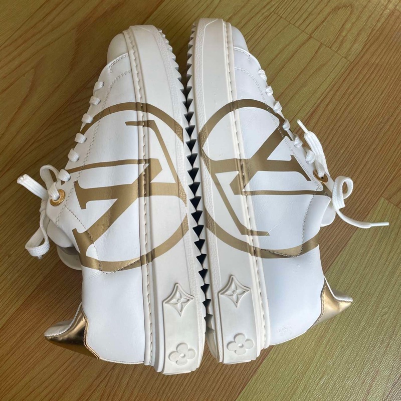 Louis Vuitton路易威登 Time Out白金小板鞋 36.5碼 🈚附件-2