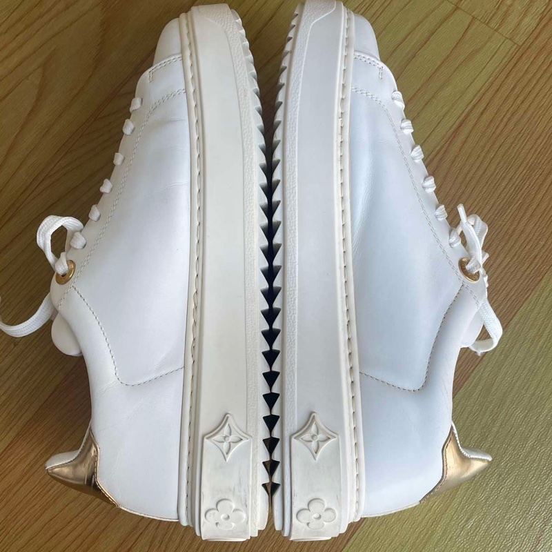 Louis Vuitton路易威登 Time Out白金小板鞋 36.5碼 🈚附件-3