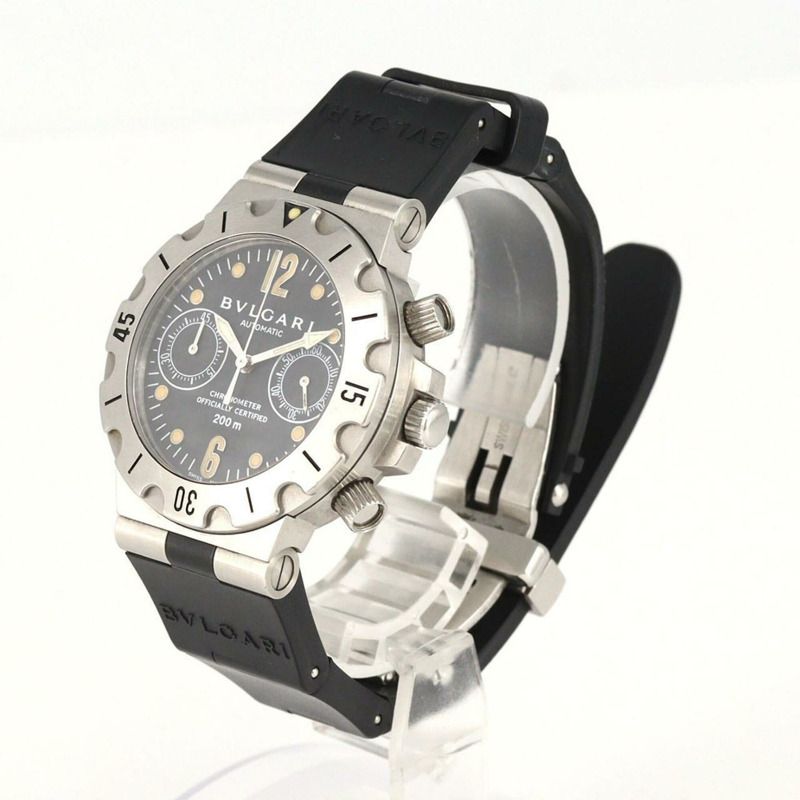 寶格麗 Scuba Chrono SC38S 不鏽鋼自動腕錶-1
