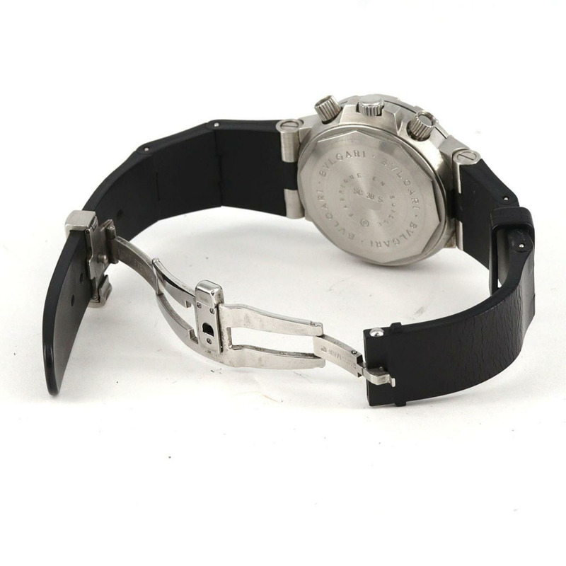 寶格麗 Scuba Chrono SC38S 不鏽鋼自動腕錶-6