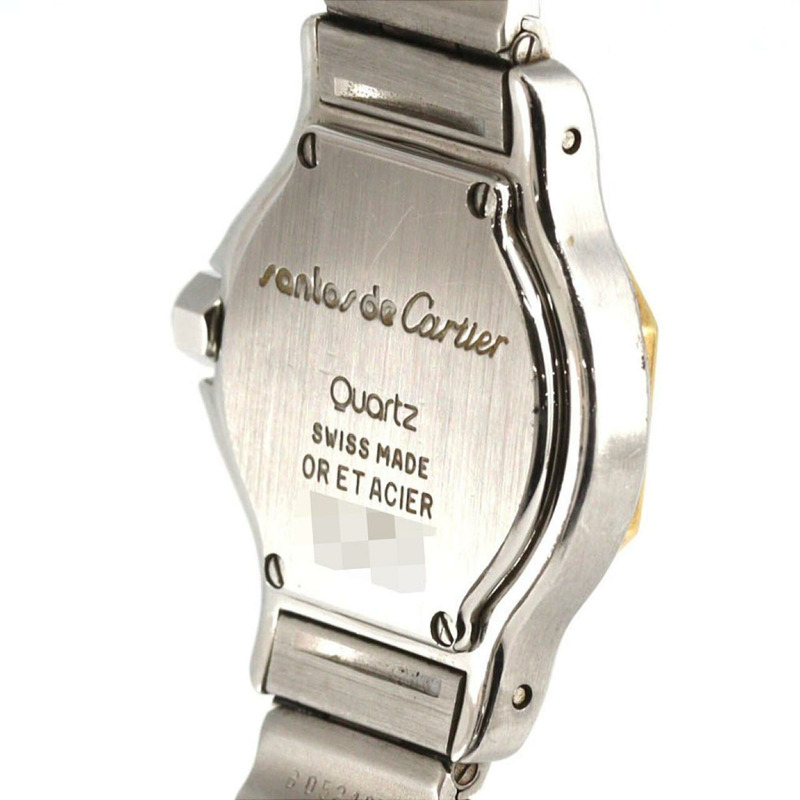 卡地亞 Santos Octagon SM 雙色 W2001683 SSxYG 石英錶-4