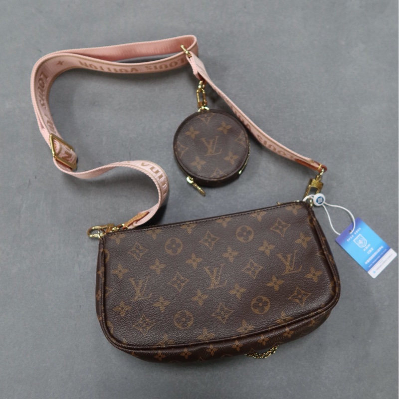 Louis Vuitton路易威登 五合一 粉肩帶 芯片款-2