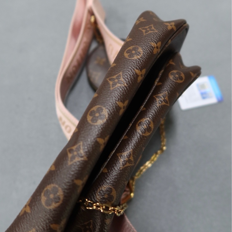 Louis Vuitton路易威登 五合一 粉肩帶 芯片款-4