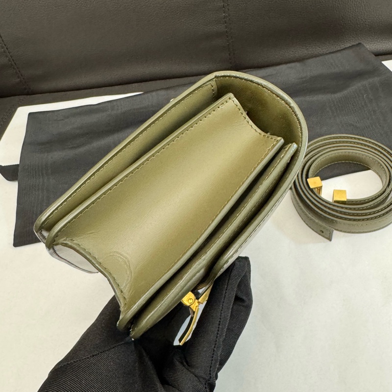 Celine 賽琳 mini box 墨綠色 附件：塵袋-4