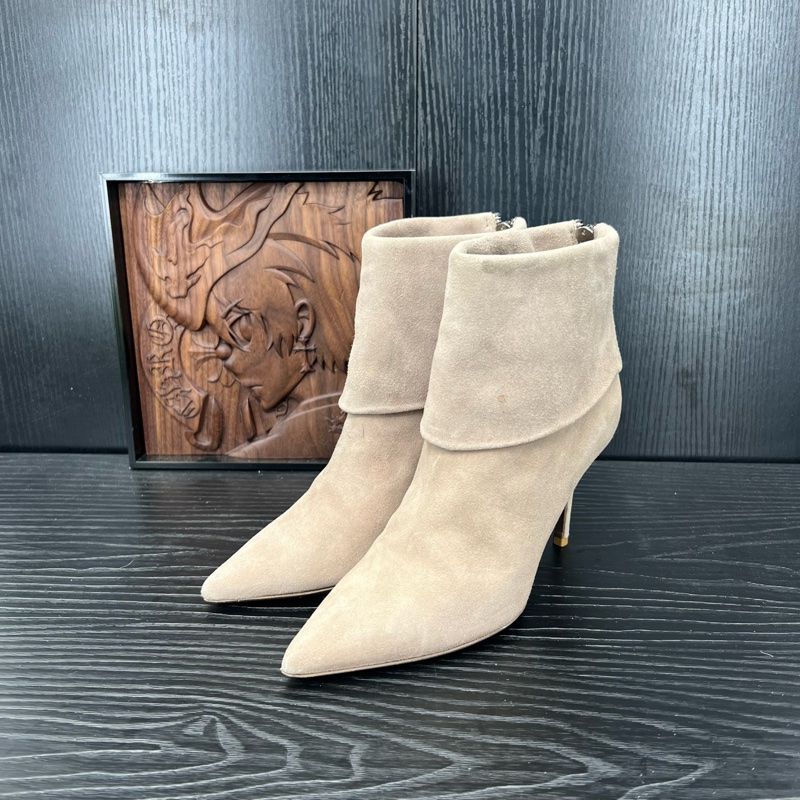 Dior迪奧 棕色外翻短靴 35碼-0