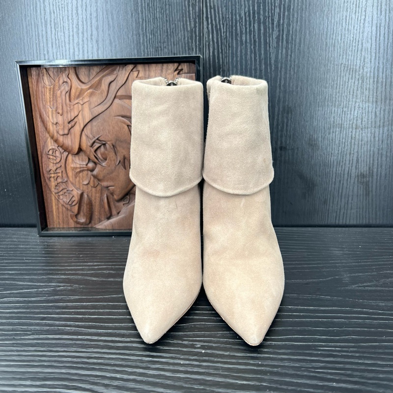 Dior迪奧 棕色外翻短靴 35碼-1