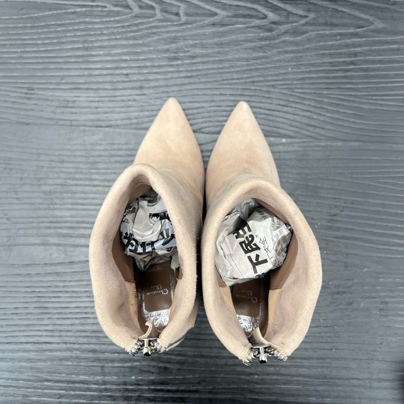 Dior迪奧 棕色外翻短靴 35碼-4