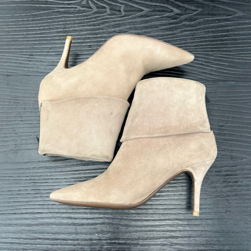 Dior迪奧 棕色外翻短靴 35碼-5