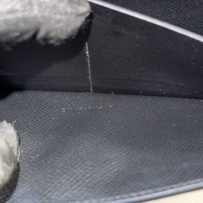 99新Hermes愛馬仕  五金有膜 黑金Kelly long長款錢包 可配肩帶斜挎 A刻 E皮-8