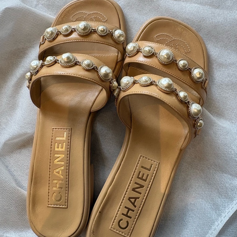 Chanel香奈兒拖鞋 37碼-0