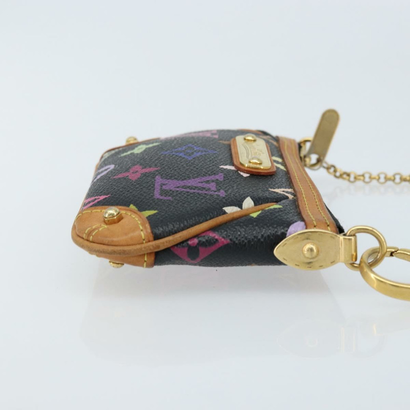 【日本直送】路易威登 Multicolor Pochette Mira PM 手拿包 黑色 M60099 LV Auth bs34318A-2