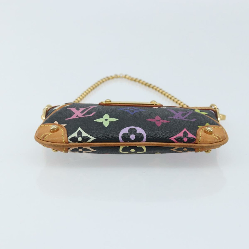 【日本直送】路易威登 Multicolor Pochette Mira PM 手拿包 黑色 M60099 LV Auth bs34318A-4