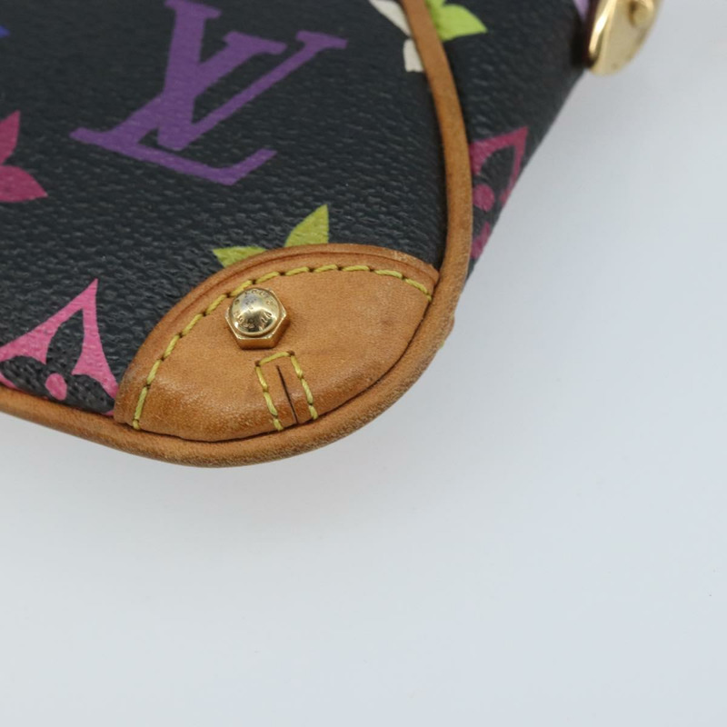【日本直送】路易威登 Multicolor Pochette Mira PM 手拿包 黑色 M60099 LV Auth bs34318A-7