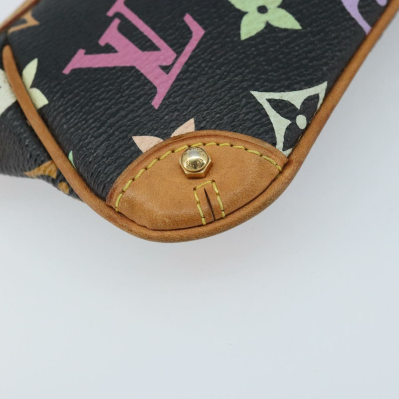 【日本直送】路易威登 Multicolor Pochette Mira PM 手拿包 黑色 M60099 LV Auth bs34318A-14