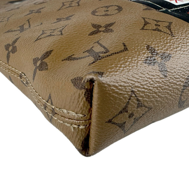 路易威登 (Louis Vuitton) LOUIS VUITTON 單肩包 Monogram Reverse Carry It 影片印花棕色 男女款 M45198 包郵 z9132-8