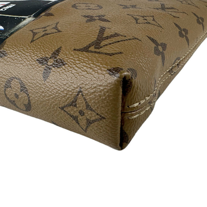 路易威登 (Louis Vuitton) LOUIS VUITTON 單肩包 Monogram Reverse Carry It 影片印花棕色 男女款 M45198 包郵 z9132-9