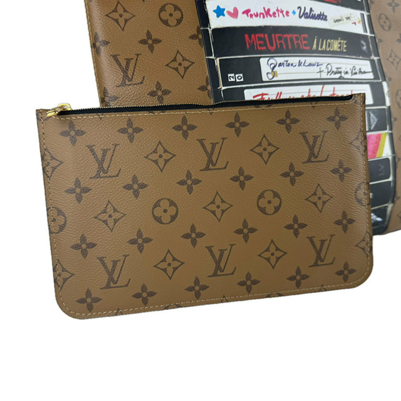 路易威登 (Louis Vuitton) LOUIS VUITTON 單肩包 Monogram Reverse Carry It 影片印花棕色 男女款 M45198 包郵 z9132-13