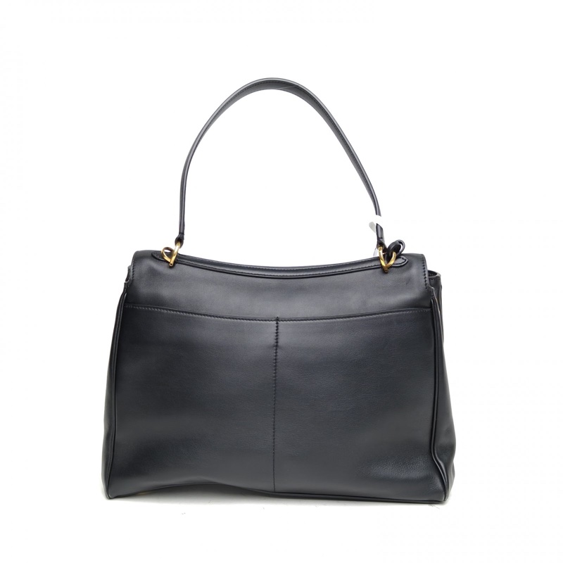 BALENCIAGA Rodeo中號黑色牛皮金扣-2