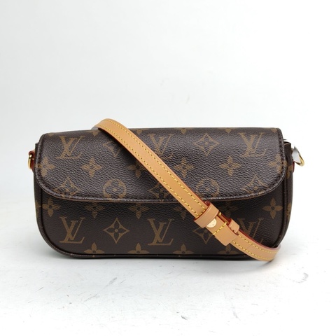 LOUIS VUITTON IVY鏈條腋下包老花PVC金扣晶片