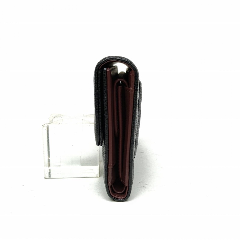 CHANEL 經典長款口蓋錢包黑色荔枝牛皮22開金扣-1