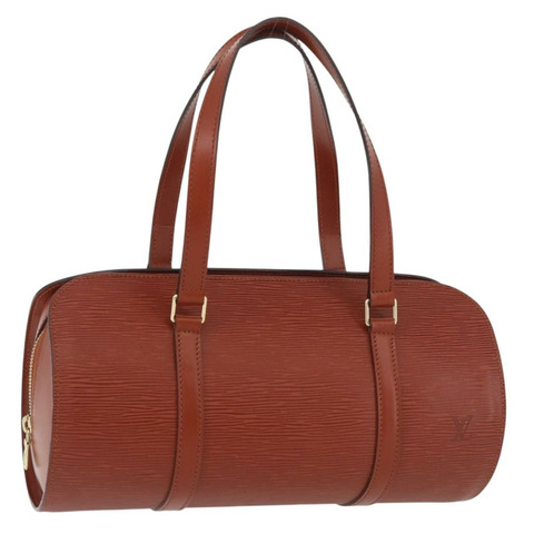 路易威登 Epi Soufflot 手提包 棕色 M52223 LV 正品 BAZ030A