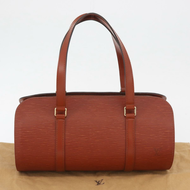 【日本直送】路易威登 Epi Soufflot 手提包 棕色 M52223 LV 正品 BAZ030A-11