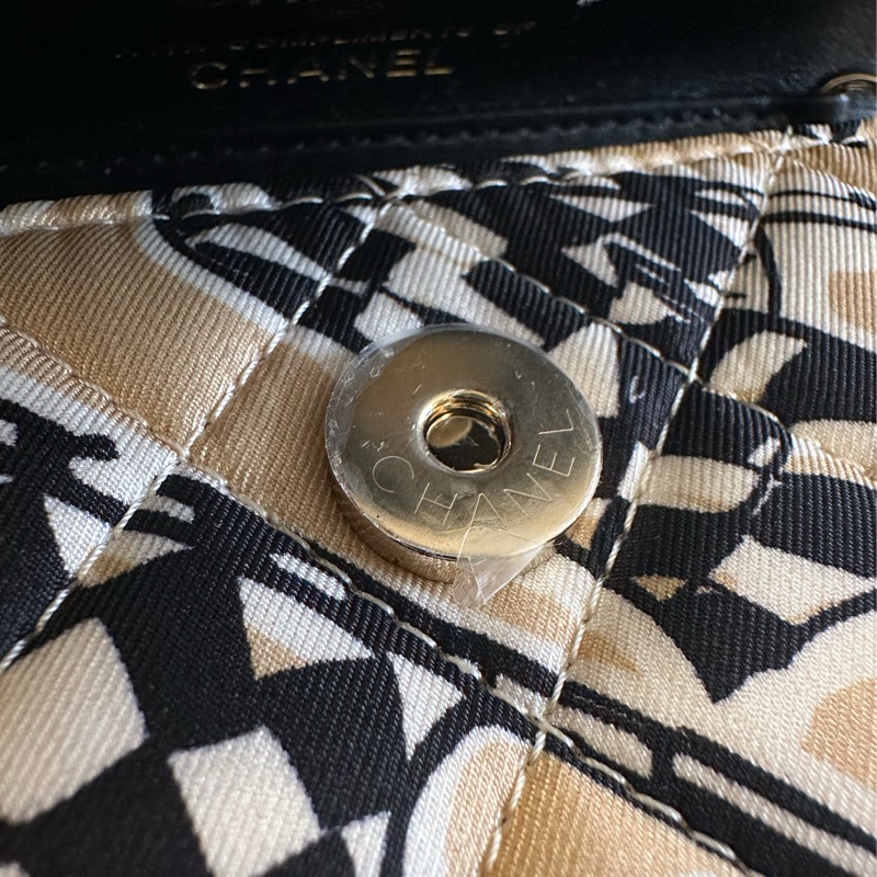 Chanel 帆布塗鴉斜背包-5