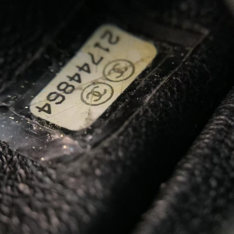 二手Chanel香奈兒限量款2.55中號黑色法餐刀叉限量款鏈條包，鐳射21開-5