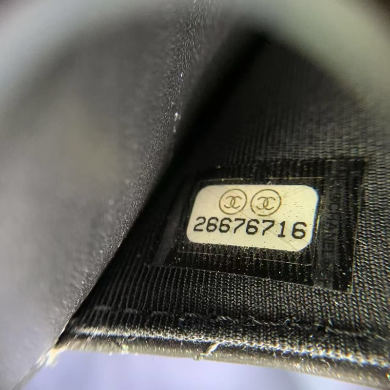 二手Chanel香奈兒Woc2.55徽章限量款鏈條包,鐳射26開-6