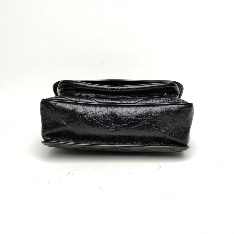 SAINT LAURENT Niki中號28D扣黑色牛皮黑扣-3