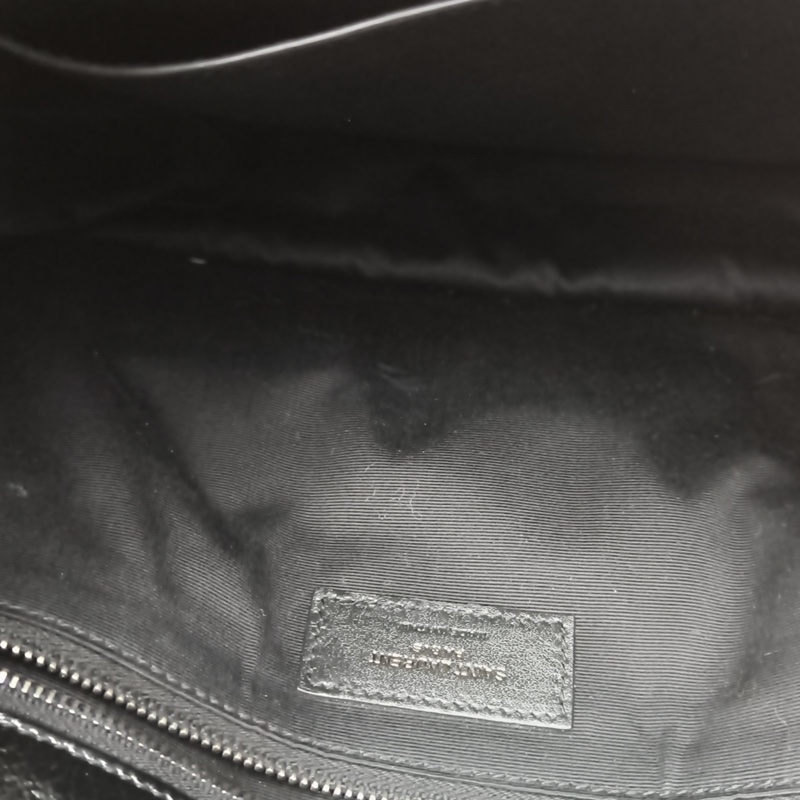 SAINT LAURENT Niki中號28D扣黑色牛皮黑扣-5