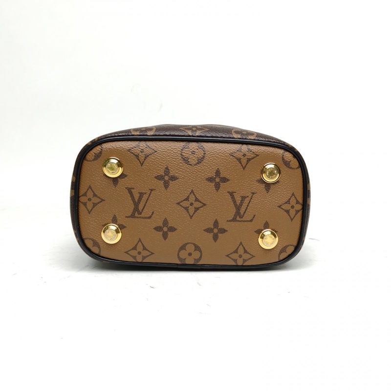 LOUIS VUITTON Vanity化妝包小號19老花PVC金扣晶片-3