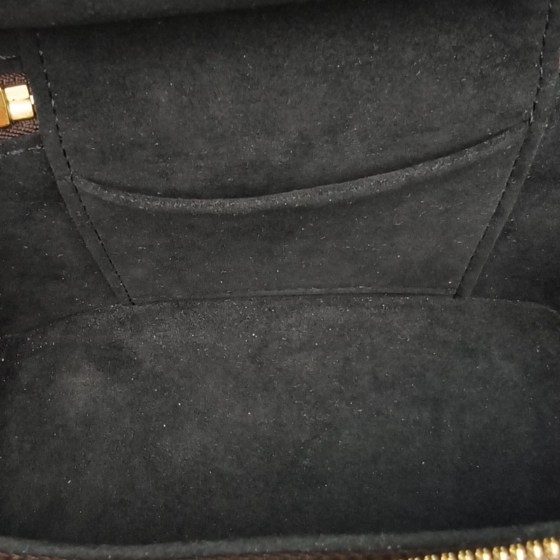 LOUIS VUITTON Vanity化妝包小號19老花PVC金扣晶片-5