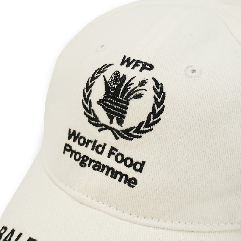 Balenciaga 聯名款 棉質棒球帽#L(白)-2