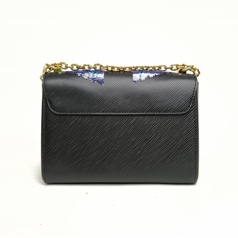 LOUIS VUITTON TWIST中號圖案水波紋牛皮金扣亮片刺繡巨嘴鳥限量款-2