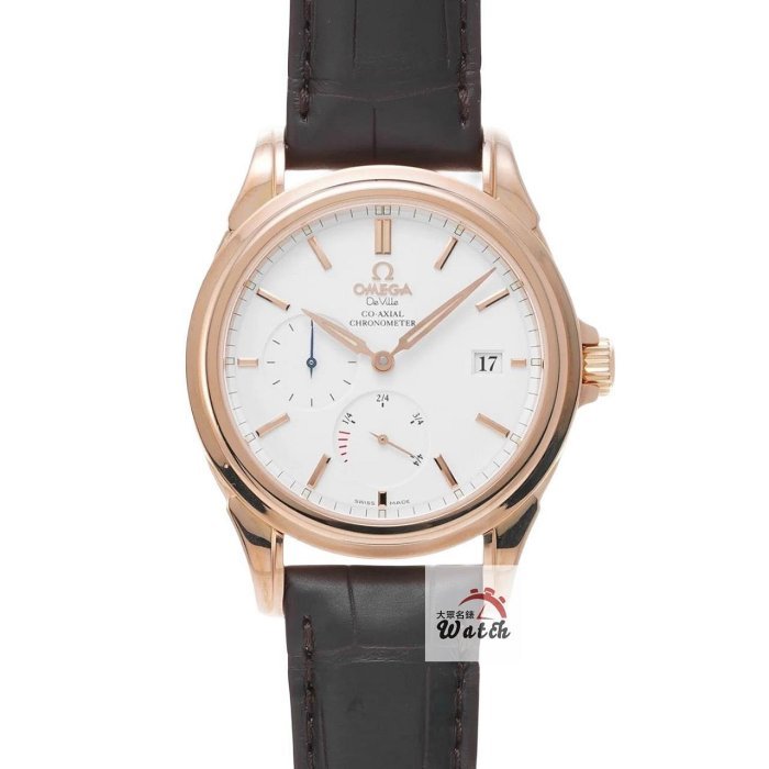 【大眾名錶】OMEGA歐米茄 4652.20.32 碟飛系列 白面 同軸擒縱 動力儲存 日期窗/動能顯示 底蓋裸空 G212-0