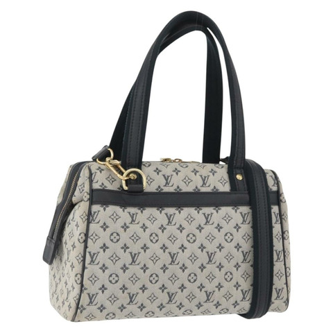 路易威登 Monogram Mini Josephine PM 手提包 藍色 M92049 LV 正品 BAZ096A