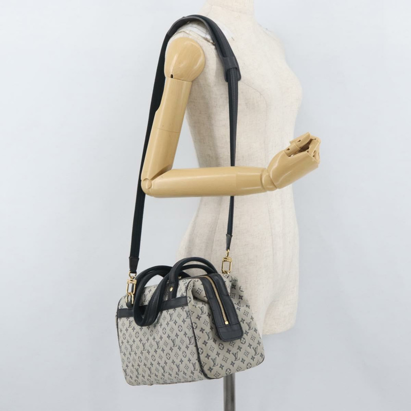 【日本直送】路易威登 Monogram Mini Josephine PM 手提包 藍色 M92049 LV 正品 BAZ096A-25