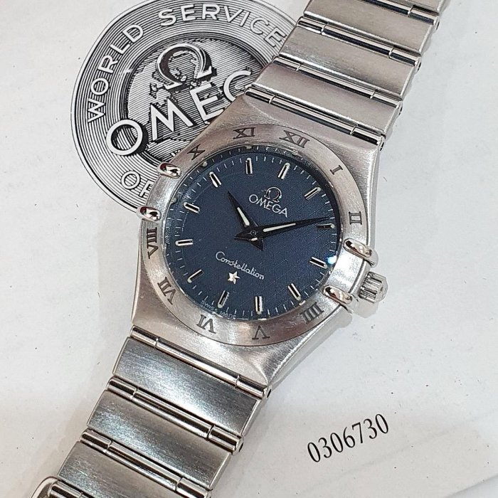【大眾名錶】OMEGA 歐米茄 1572.40.00 星座系列 灰藍面盤 錶徑25.5mm 石英機芯 大眾名錶B1114-8