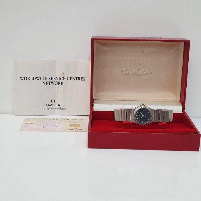 【大眾名錶】OMEGA 歐米茄 1572.40.00 星座系列 灰藍面盤 錶徑25.5mm 石英機芯 大眾名錶B1114-9